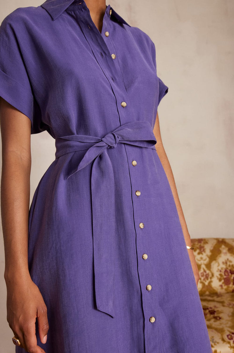 NAYAA VIOLET SHIRT DRESS