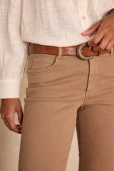 PATIENCE LIGHT TAUPE COTTON JEANS