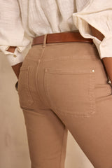 PATIENCE LIGHT TAUPE COTTON JEANS