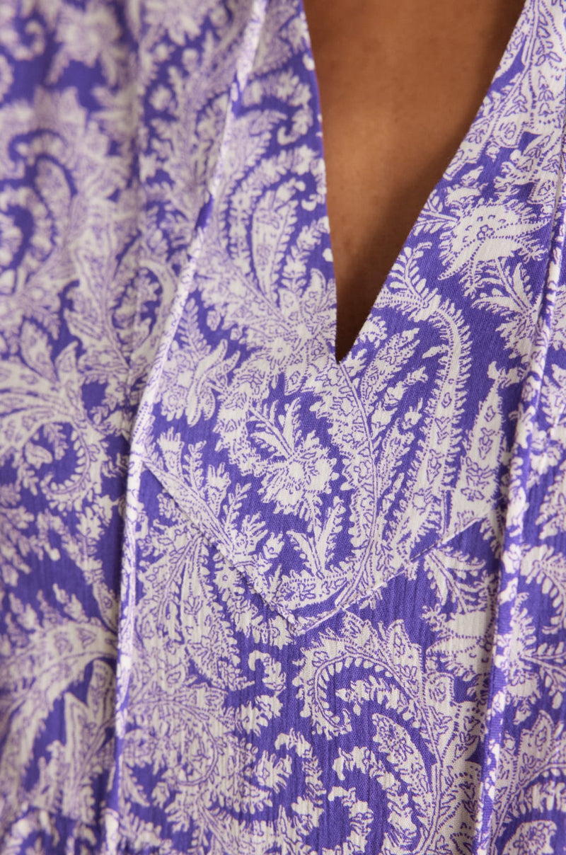 LIMANA VIOLET ARABESQUE LONG DRESS