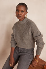 BRUCE GREEN CASHMERE RIBBED JUMPER