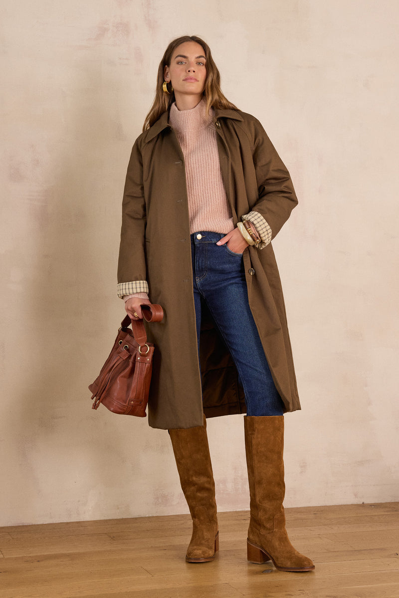 BRUCE POWDER RIBBED CASHMERE JUMPER