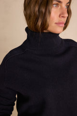 CELESTIN NAVY TURTLENECK WOOL JUMPER