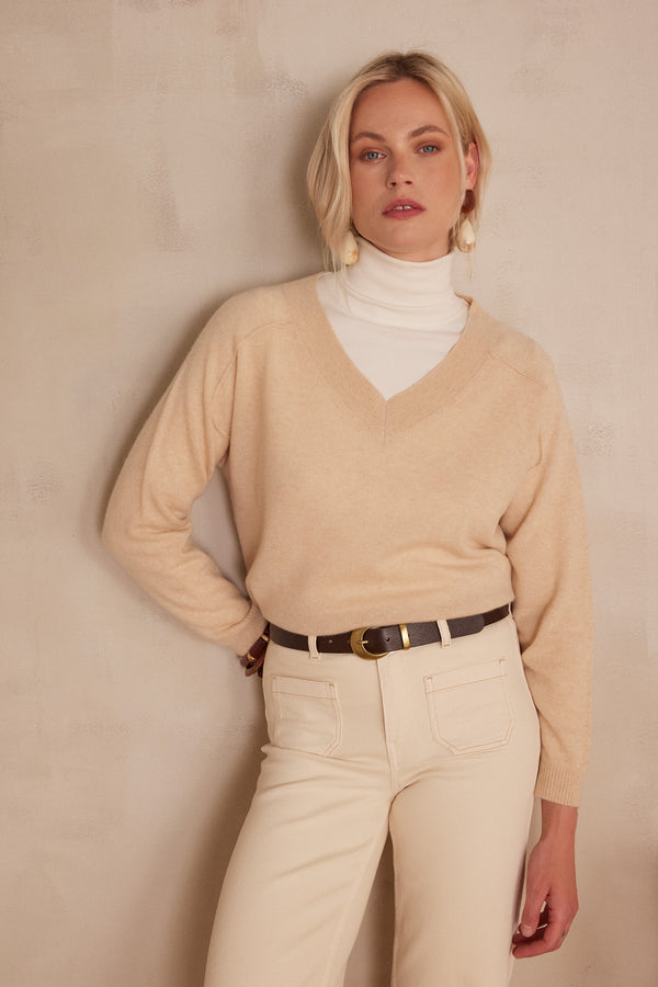 BARY NATURAL CASHMERE JUMPER