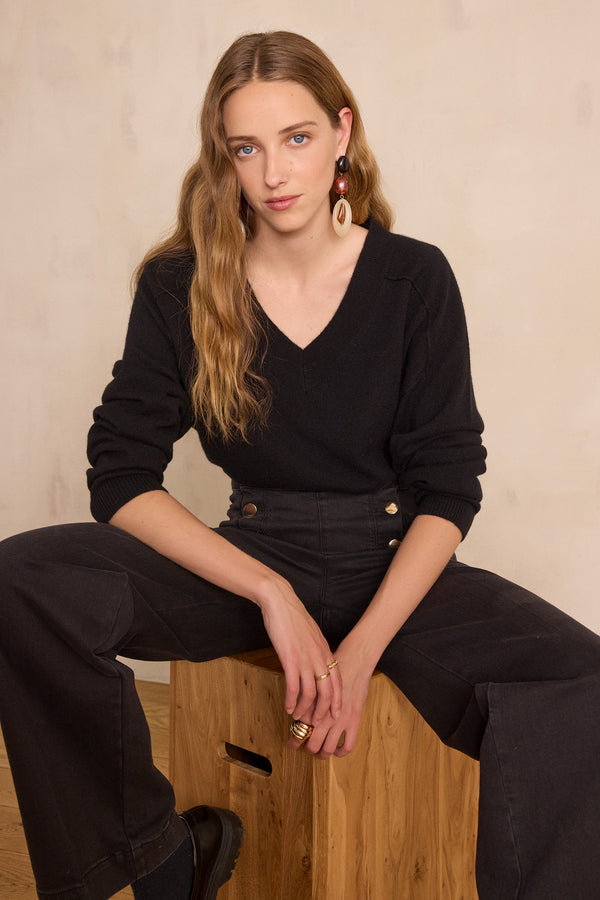 BARY BLACK CASHMERE JUMPER