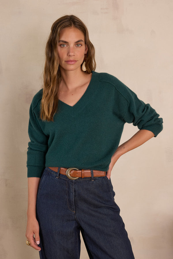 BARY GREEN CASHMERE JUMPER