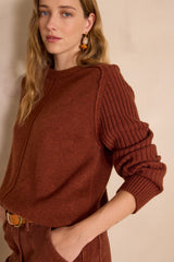 BROOKLYN BRICK WOOL JUMPER