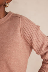 BROOKLYN PINK WOOL JUMPER