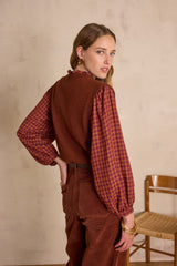 BARCLAY BRICK SLEEVELESS WOOL JUMPER