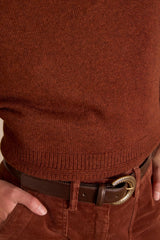 BARCLAY BRICK SLEEVELESS WOOL JUMPER