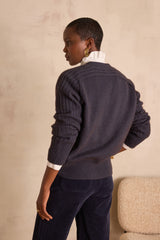 BALDWIN PETROL WOOL CARDIGAN