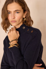 BRADLEY CASHMERE NAVY JUMPER