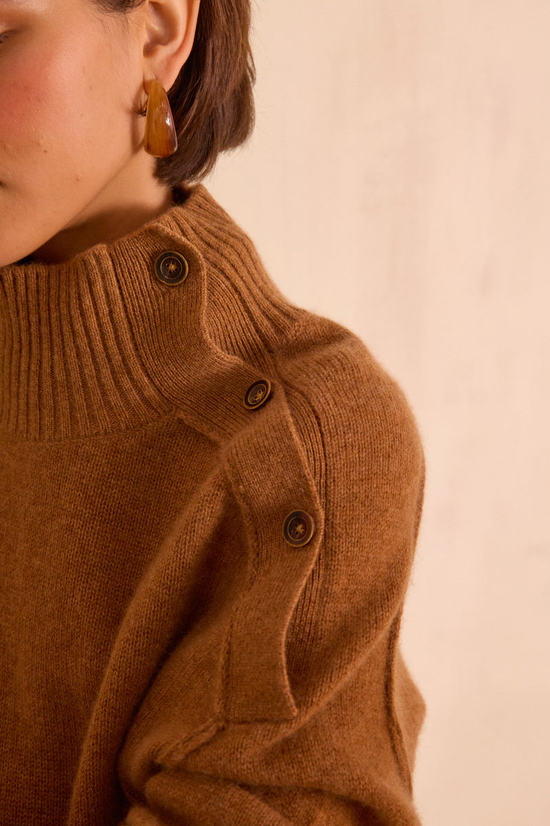 BRADLEY CASHMERE CINNAMON JUMPER