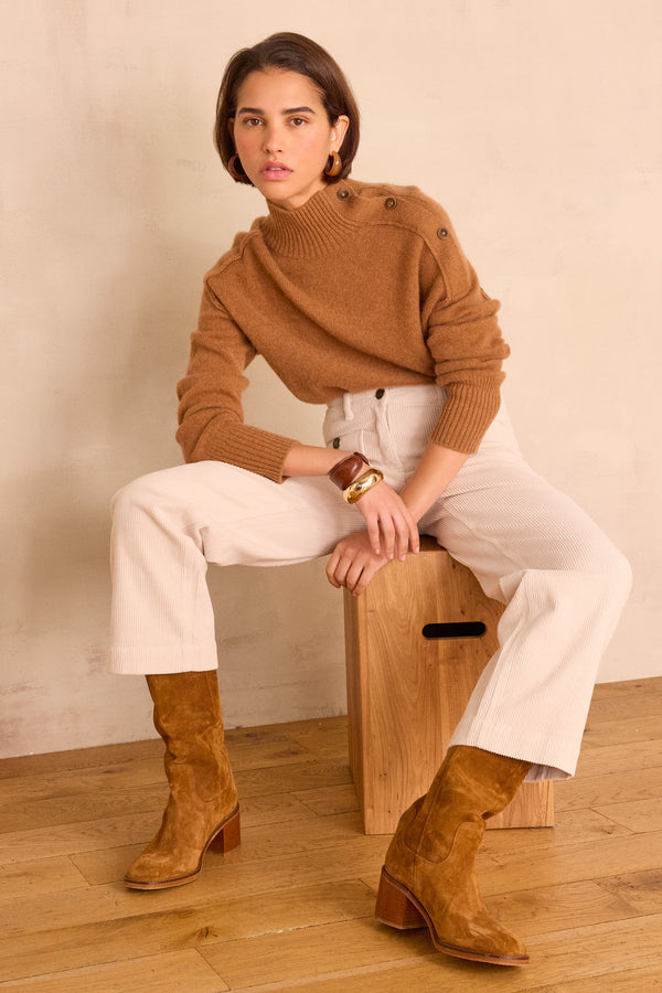 BRADLEY CASHMERE CINNAMON JUMPER