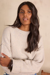 BALANTIN HEATHER GREY WOOL JUMPER