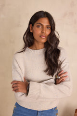 BALANTIN HEATHER GREY WOOL JUMPER