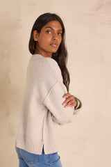 BALANTIN HEATHER GREY WOOL JUMPER