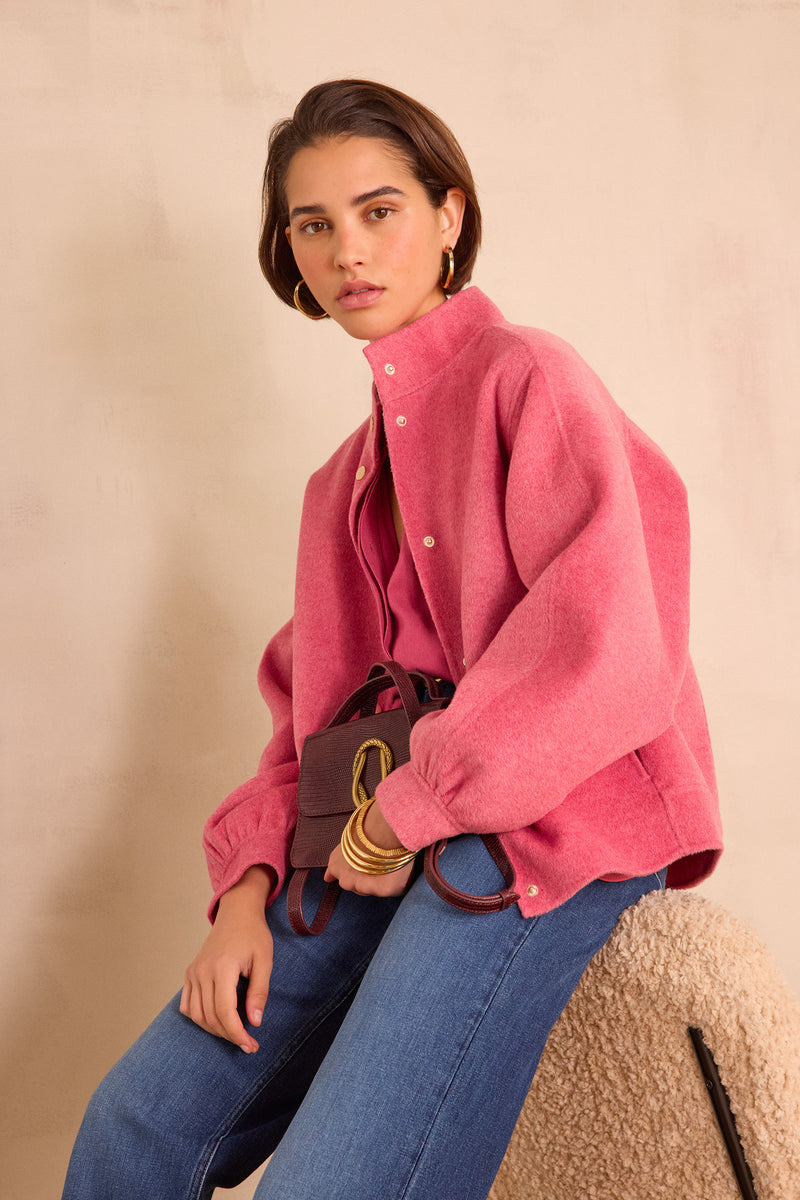 ARTHUR PINK WOOL JACKET