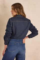 SOLANGE DENIM EFFECT SHIRT