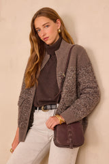 BRIAC WOOL TURTLENECK DARK BROWN JUMPER