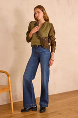 BASILE ALMOND SLEEVELESS WOOL JUMPER