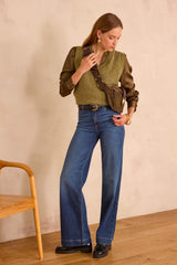 BASILE ALMOND SLEEVELESS WOOL JUMPER