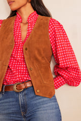 PERLIN LEATHER WAISCOAT