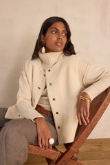 BRANDO WOOL TURTLENECK BEIGE JUMPER