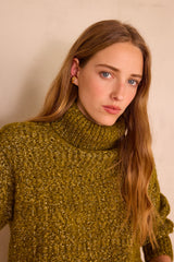 BRANDY OLIVE TURTLENECK JUMPER