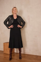 PACHA BLACK LEATHER JACKET