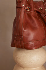 LUCIEN CAMEL BUCKET BAG