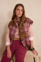 CLINTON ROSEWOOD HEATHERED WOOL JUMPER