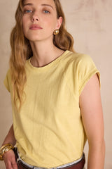 AURA LEMON HEMP COTTON MIX T-SHIRT
