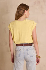AURA LEMON HEMP COTTON MIX T-SHIRT