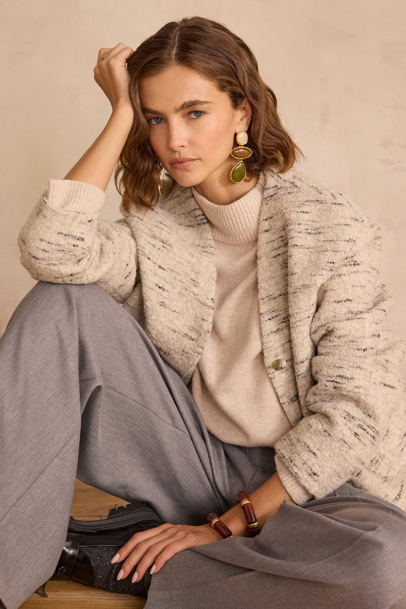 BEN WOOL TURTLENECK NATURAL JUMPER