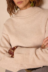 BEN WOOL TURTLENECK NATURAL JUMPER