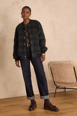 SENNA KHAKI COTTON CORDUROY BLOUSE