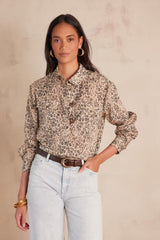 SONIA ANIMAL PRINT BLOUSE
