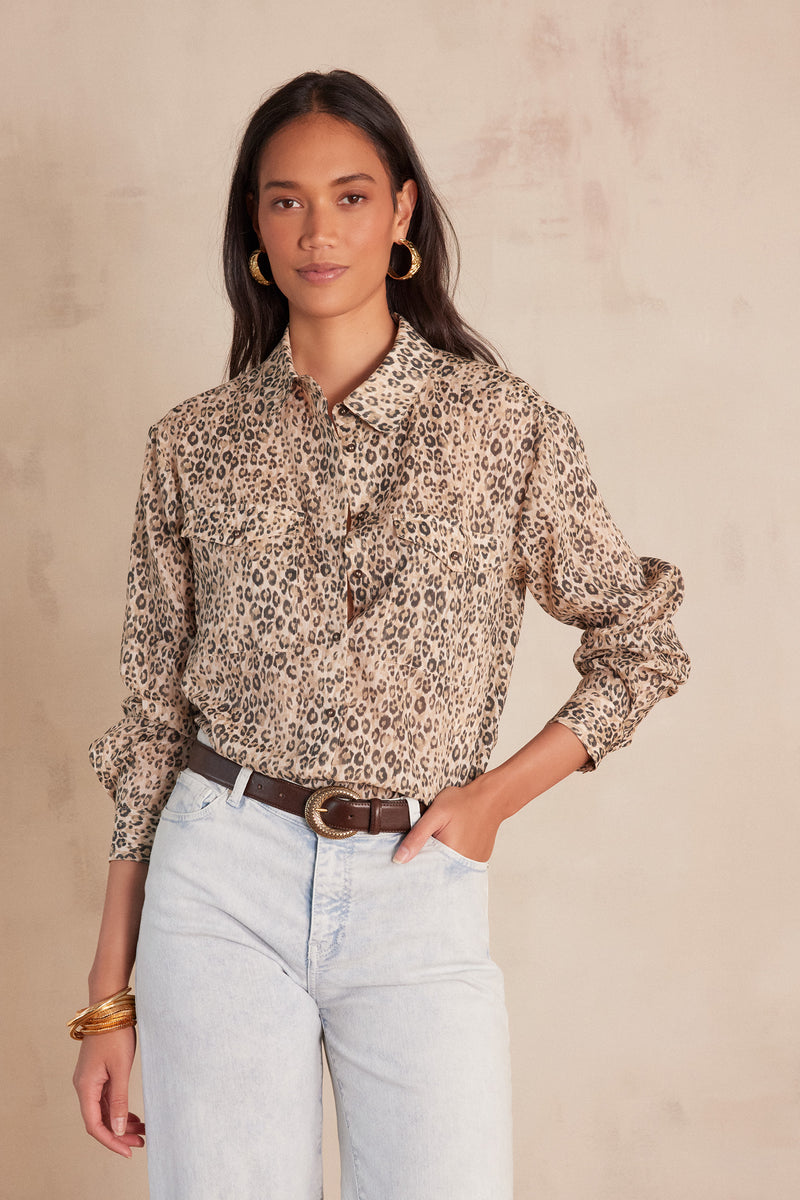SONIA ANIMAL PRINT BLOUSE