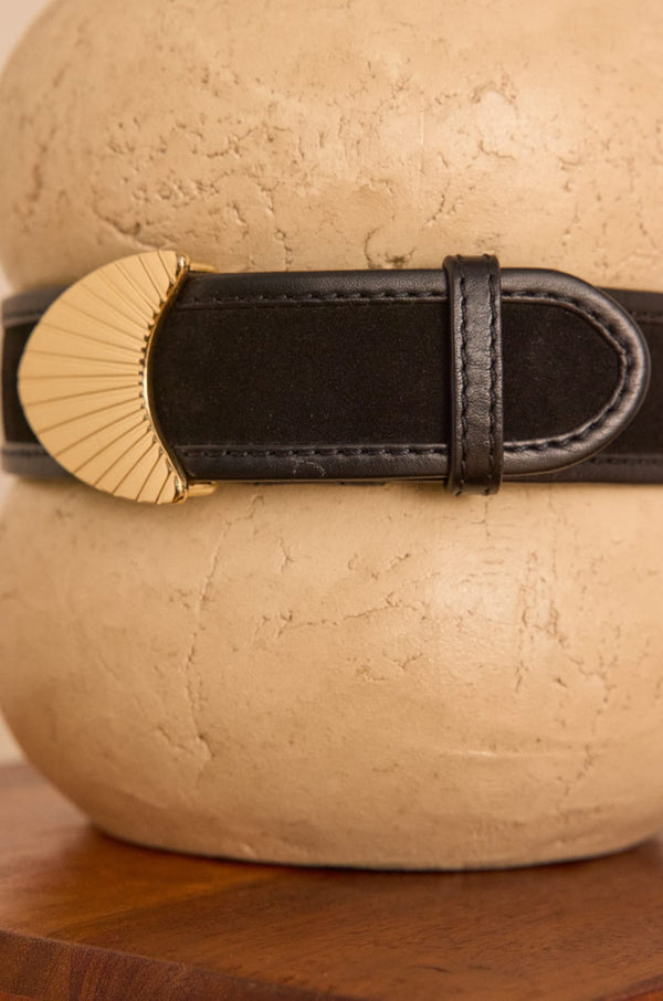 LEONARD JEWELLERY DETAILS LEATHER BELT