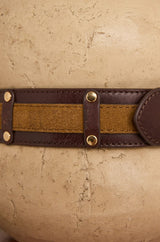 LEONARD BEIGE LEATHER BELT