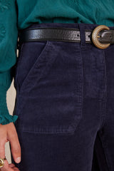 SELYNA INK VELVET TROUSERS