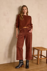 SELYNA BRICK VELVET TROUSERS