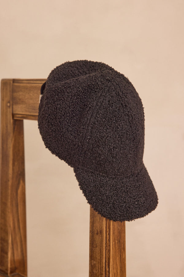 HUGO BLACK TERRY CLOTH CAP