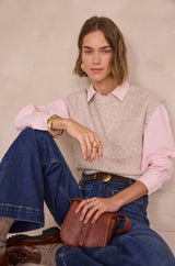 THOMAS PINK STRIPED SHIRT