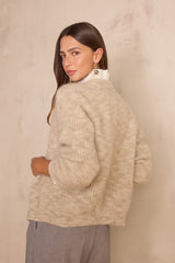 BECKY LIGHT TAUPE CARDIGAN (DO NOT UNHIDE)