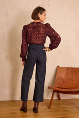 MAE RINSE WIDE-LEG JEANS