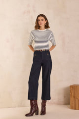 MAE RINSE WIDE-LEG JEANS