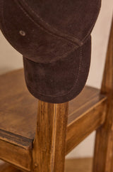 HAROLD DARK BROWN COTTON VELVET CAP