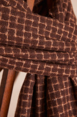 TALIA DARK BROWN SCARF